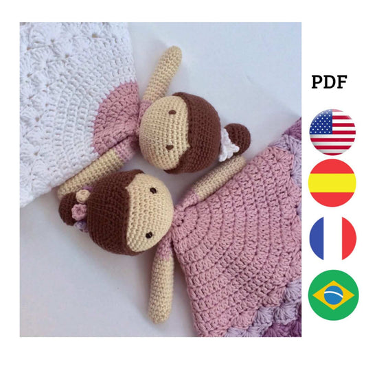 Baby Comforter Lovey Security Blanket Crochet Pattern