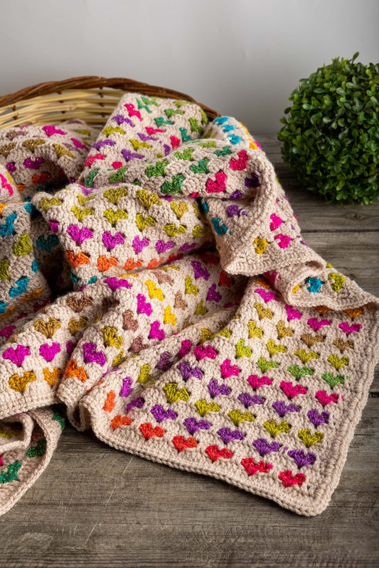Baby Hearts Blanket Crochet Pattern
